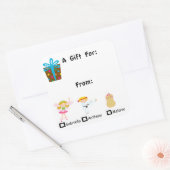Schattig geschenk Label met Kinder namen Sticker (Envelop)