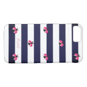 Schattig gestreept, Ladybird - Gepersonaliseerd Case-Mate iPhone Case (Achterkant (Horizontaal))