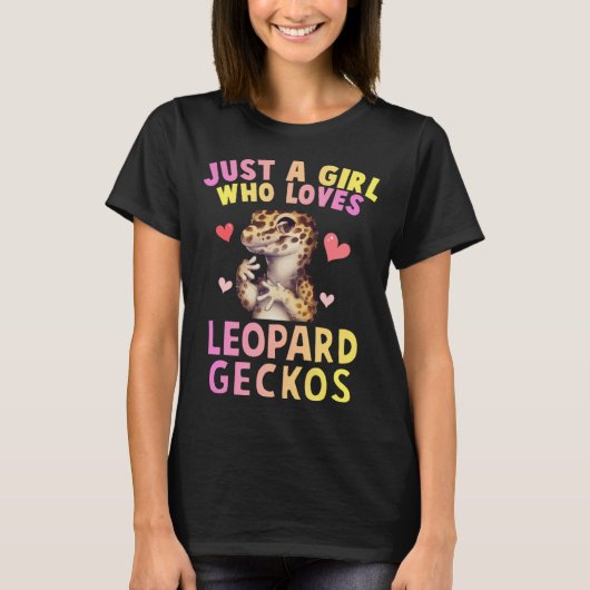 Schattig gewoon een meisje die houdt van luipaard t-shirt (Voorkant)