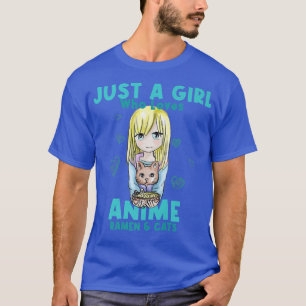 Schattig gewoon een meisje T-shirt dat van Anime C