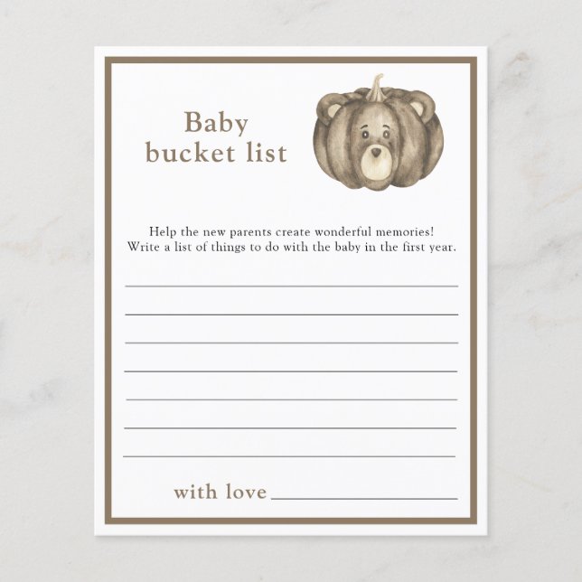 schattig gezicht Pompoen - Baby emmerlijst (Voorkant)