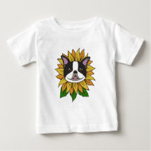 Schattig gezicht van een Boston Terrier-hond op zo