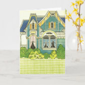 Schattig Gingham Birthday Party Old Fashioned  Kaart (Gele Bloem)