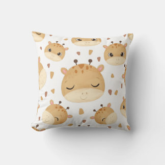 Schattig Giraffe Faces Pattern Kussen
