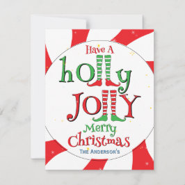 Schattig glamour Kerstmis Kerst elfje Feestdagenkaart