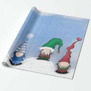 Schattig Gnome Posse Cadeaupapier