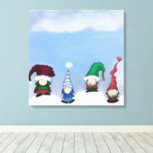 Schattig Gnome Posse Canvas Afdruk (Insitu (Houten vloer))