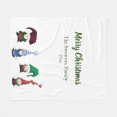 Schattig Gnome Posse Fleece Blanket Deken (Voorkant (Horizontaal))
