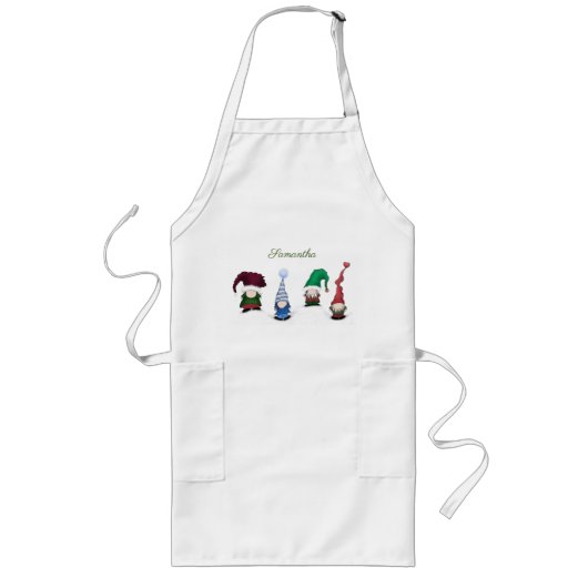 Schattig Gnome Posse Lang Schort (Voorkant)