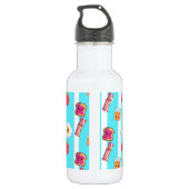 Schattig Goedemorgen Heerlijk ontbijt Waterfles (Achterkant)