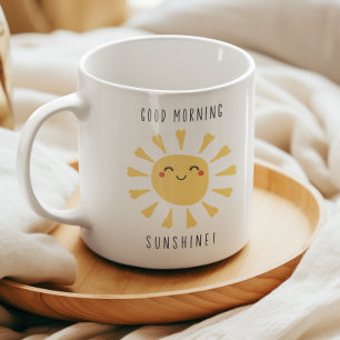 Schattig Goedemorgen Zonneschijn Kawaii Koffiemok