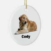Schattig Golden Retriever Dog Ornament (Rechts)