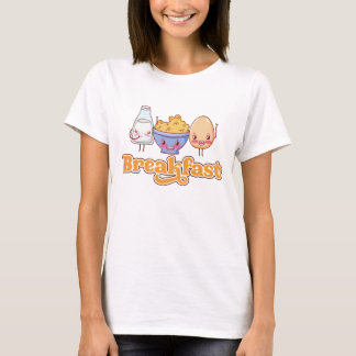 Schattig Grafisch Ontwerp voor Ontbijt Eten  T-shirt