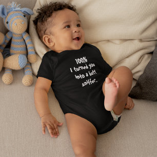 Schattig Grappig 100% Ik maakte jou een kontsnuffe Romper