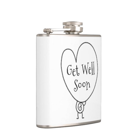 Schattig Grappig Hart Opbeurend Karakter Beterscha Heupfles (Rechts)