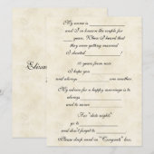 Schattig, Grappig Huwelijksadvies voor Bruid & Bru Advieskaart (Voorkant / Achterkant)