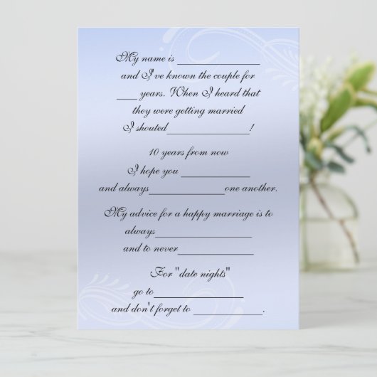 Schattig, grappig huwelijksadvies voor bruid en br advieskaart (Staand voorkant)