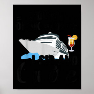Schattig Grappig ik drink niet autorijden nip crui Poster