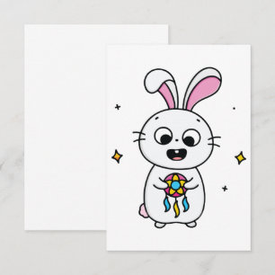 Schattig & Grappig Konijn Bedankkaart