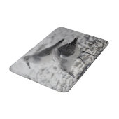 schattig grijs en wit wildlife foto zee meeuwen badmat (Gekanteld)