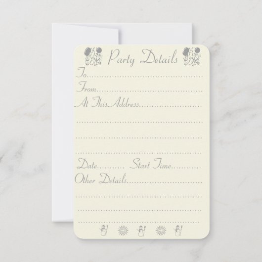 schattig grijze eekhoornsneeuwscène originele wild kaart (Achterkant)