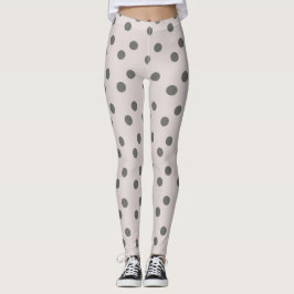Schattig grijze stippen vrouwen leggings