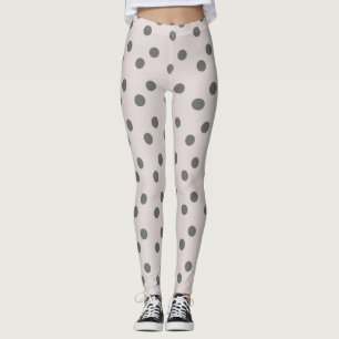 Schattig grijze stippen vrouwen leggings