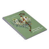 Schattig groen lieveheersbeestje inspirerend avont notitieboek (Rechterzijde)