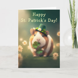 Schattig Guinee Pig St. Feestdagen Kaart