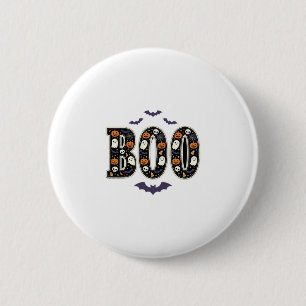 Schattig Halloween Boo Geest Pompoen Ontwerp Ronde Button 5,7 Cm