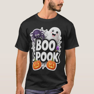 Schattig Halloween BOO SPOOK grafisch met geesten T-shirt
