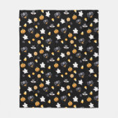 Schattig Halloween esthetisch patroon Fleece Deken (Voorkant)