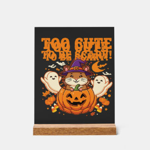 Schattig Halloween Hamster Pompoen Spook Ontwerp_1 Acryl Bord