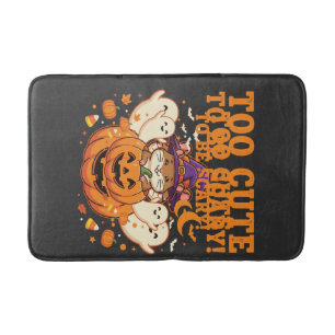 Schattig Halloween Hamster Pompoen Spook Ontwerp_1 Badmat