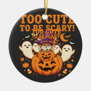 Schattig Halloween Hamster Pompoen Spook Ontwerp_1 Keramisch Ornament