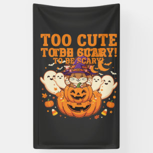 Schattig Halloween Hamster Pompoen Spook Ontwerp_1 Spandoek