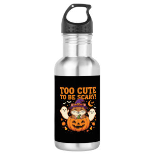 Schattig Halloween Hamster Pompoen Spook Ontwerp_1 Waterfles