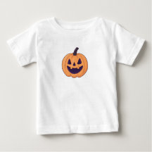Schattig Halloween pompoen Baby T-shirt