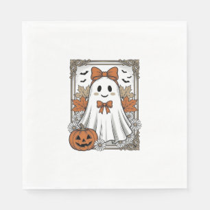 Schattig Halloween spook vintage gravure shirt ont Servet