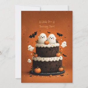 Schattig Halloween-spookje: een klein Boe! Kaart