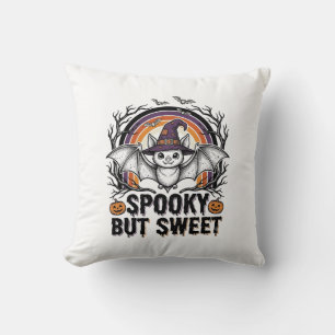 Schattig Halloween Vleermuis Vintage Gravure Spelo Kussen