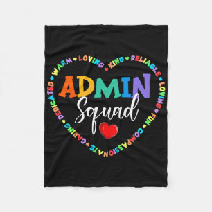 Schattig Hart Admin Team Pret Eerste Dag Van Schoo Fleece Deken