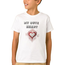 Schattig Hart Kids T-Shirt: Verspreid Overal Liefd