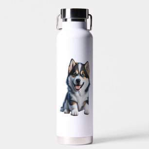 Schattig HD Alaskan Malamute Puppy Portrait - Embr Waterfles