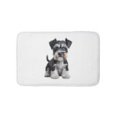 Schattig HD Miniatuur Schnauzer Puppy Portrait - E Badmat (Voorkant)