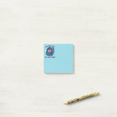 Schattig “Heb je vandaag je brein ingepakt?” herse Post-it® Notes (Op bureau)