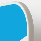 Schattig Helder Hemelsblauw Wit PICKLE Strepen Tek Pickleball Paddle (Links Detail)