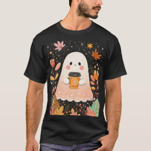 Schattig Herfst Spoken met Pompoen Koffie – Cozy F T-shirt