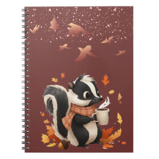 Schattig herfststinkdier notitieboek - Cozy herfst
