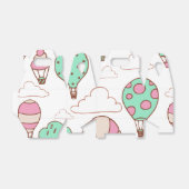 Schattig Hete Luchtballons Patroon Bedankdoosjes (Uitgevouwen)